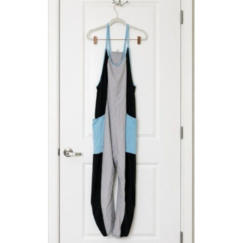 Free People Movement Mambodia Camo Black Blue Gray Colorblock Sz M - Picture 2 of 6